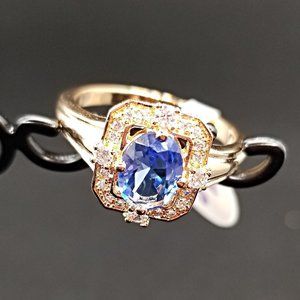 Sapphire Ring Light Blue Size 9 Ring Bomb Party
